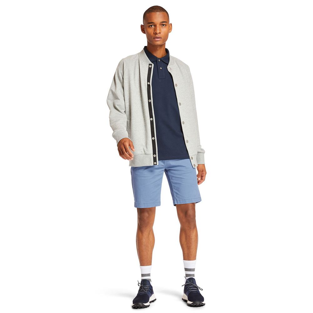 Bermudas Masculino - Timberland Squam Lake Straight Fit Stretch Chino - YVTKU8496 - Azuis